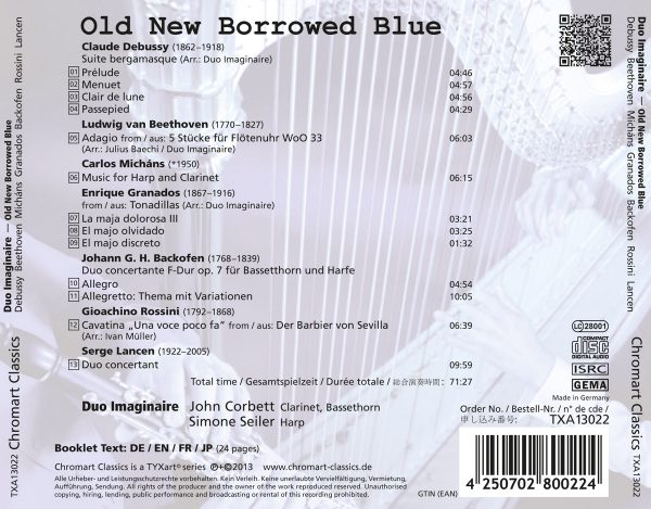 CD-Backcover Old New Borrowed Blue